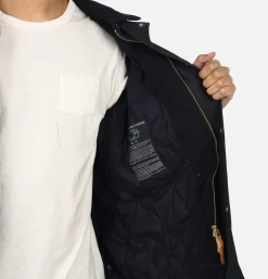 Blouson Caban Wax Navy