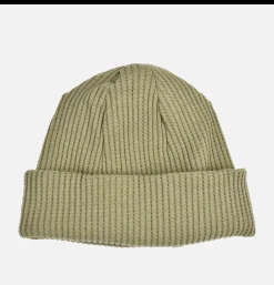 Bonnet Waffle Knit Cap Olive