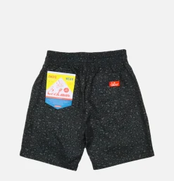 Chef Short Black Leopard