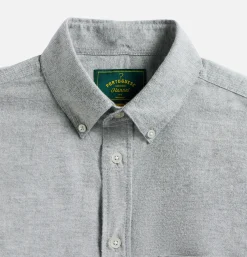 Chemise Brushed Oxford Green