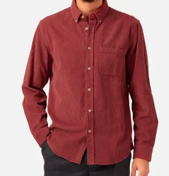 Chemise Lobo Cord Bordeaux