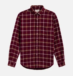 Chemise Pottery Check Burgundy