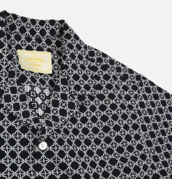 Chemise Tile White Navy