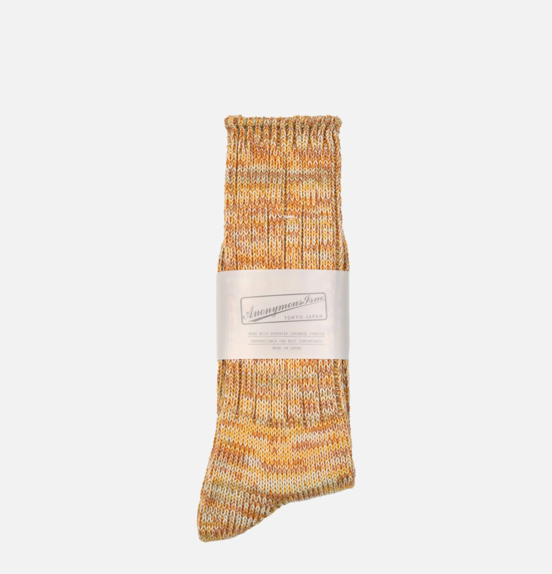 5color Mix Crew Socks Yellow