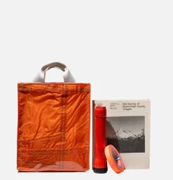 Covered Parachute Document Bag Orange