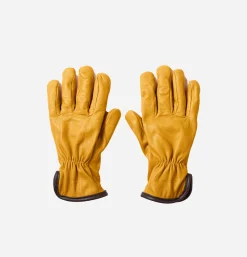 Deerskin Lined Gloves Tan