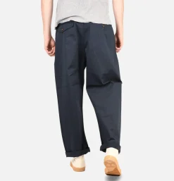 Double Pleat Pant Navy