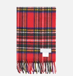 Echarpe Cachemire Tartan Red