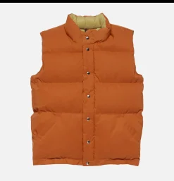 Italian Down Vest Rust