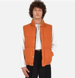 Italian Down Vest Rust