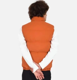 Italian Down Vest Rust