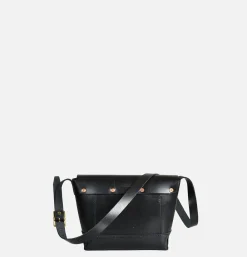 Leather Mini Shoulder Bag Noir