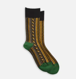 Multi Vertical Jaquard Socks