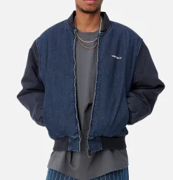Paxon Bomber Navy Stone Washed