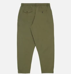 Pleated Track Pant Olive