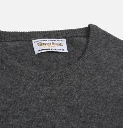 Pull Col Rond Charcoal