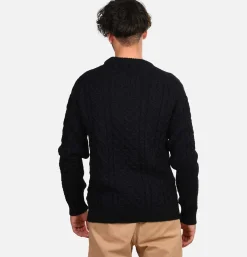 Pull Hudson Aran Navy