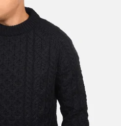 Pull Hudson Aran Navy