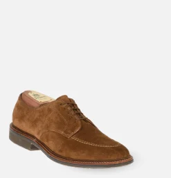 702R - Plain Toe Derby Snuff Suede