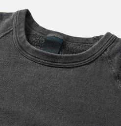 Raglan Crew Sweat P-black