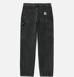 Single Knee Pant Denim Noir Stone Washed