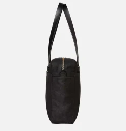 Small Zipper Tote Black