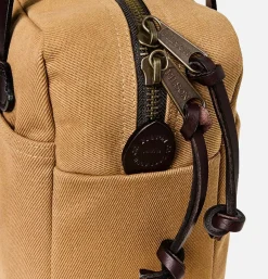 Small Zipper Tote Tan