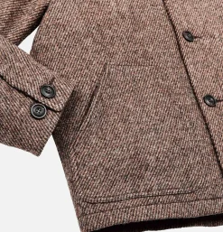 Veste Decatur Island en laine Marron