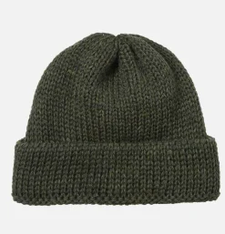 Watch Cap Beanie Wool Olive