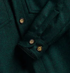 Wool Field Over Shirt Verte