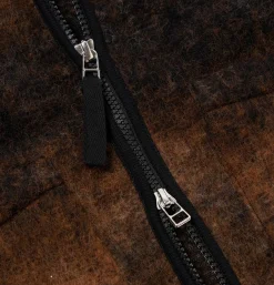 Wool Zip Liner Ombre Brown